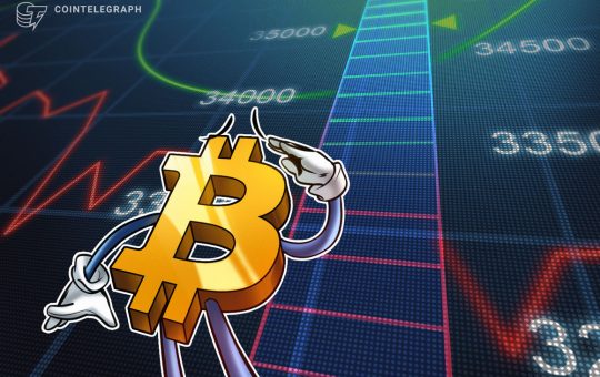 Bitcoin price hits $34K as trader forecasts fresh weekend resistance showdown