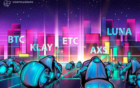 Top 5 cryptocurrencies to watch this week: BTC, ETC, LUNA, KLAY, AXS