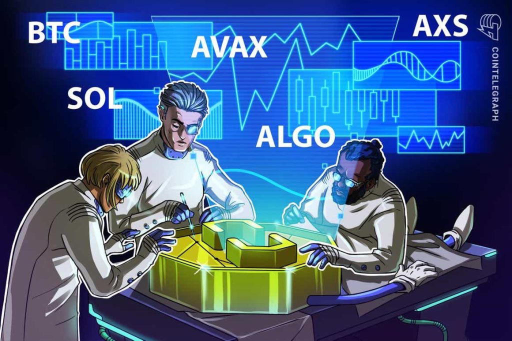 Top 5 cryptocurrencies to watch this week: BTC, SOL, AVAX, ALGO, AXS