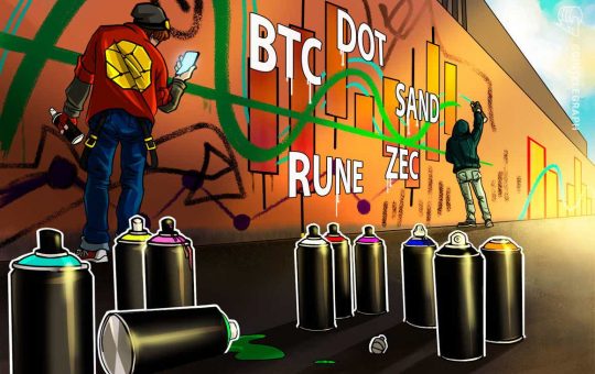 Top 5 cryptocurrencies to watch this week: BTC, DOT, SAND, RUNE, ZEC