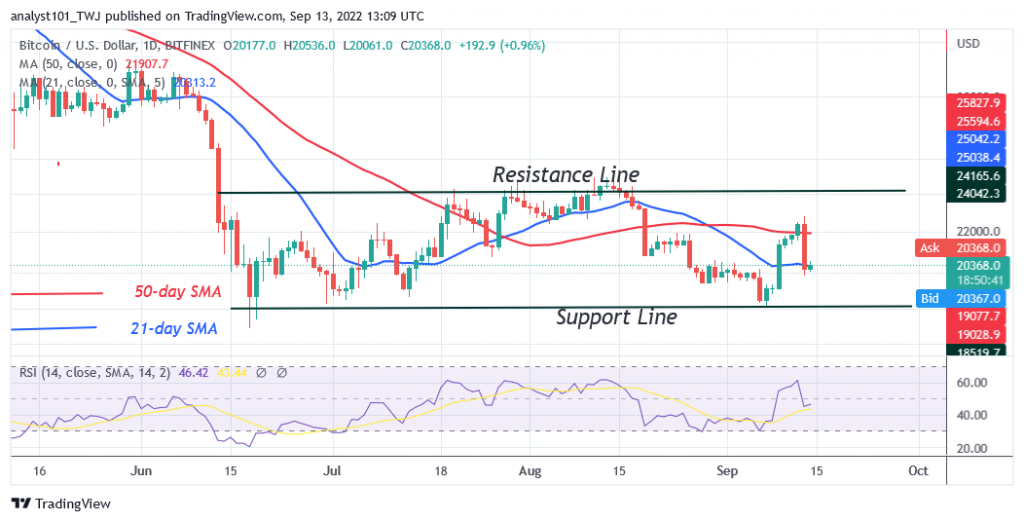 Bitcoin Price Prediction for Today September 13: BTC Price Plunges above $20.3K Low