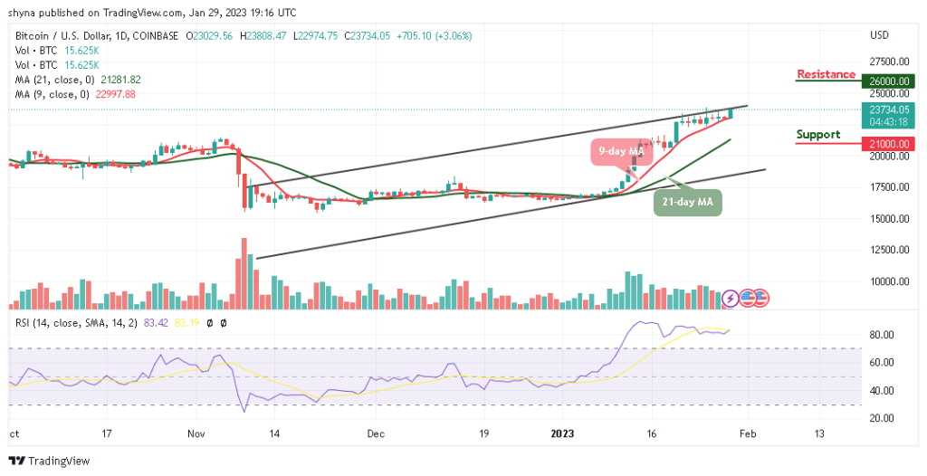 Bitcoin Price Prediction for Today, January 30: BTC/USD Price At Risk; Bulls Defend $23,000 Support