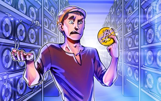 Bitcoin on-chain data shows miners offloading BTC as revenues shrink