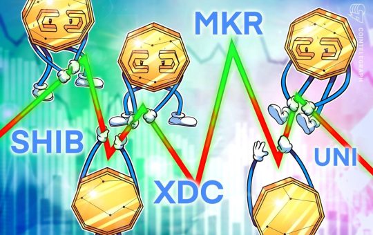 Bitcoin’s sideways price action leads traders to focus on SHIB, UNI, MKR and XDC