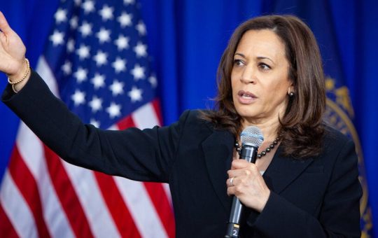 Kamala Harris Presidential Odds Tie With Trump’s on Polymarket